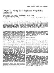 Fragile X testing in a diagnostic cytogenetics laboratory - Journal of ...