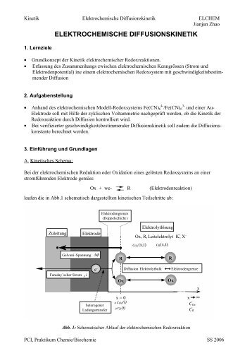 elektrochemische diffusionskinetik - Departement für Chemie und ...