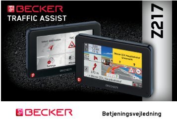 Betjeningsvejledning - Becker - Harman/Becker Automotive Systems ...