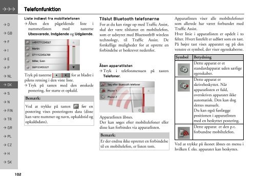 Betjeningsvejledning - Becker - Harman/Becker Automotive Systems ...