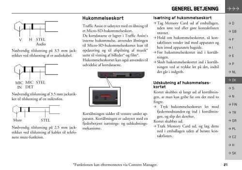 Betjeningsvejledning - Becker - Harman/Becker Automotive Systems ...