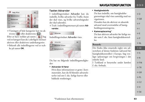 Betjeningsvejledning - Becker - Harman/Becker Automotive Systems ...