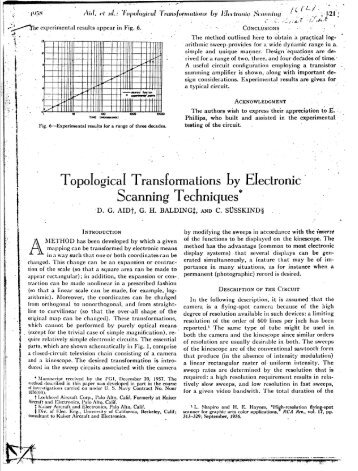 Topological Transformations by Electronic Scanning ... - Vasulka,org