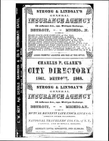 Detroit R L Polk City Directory 1867 - JewishGen KehilaLinks