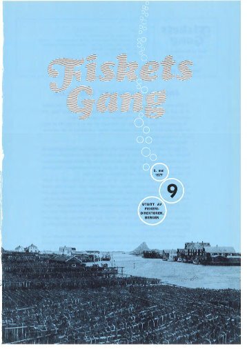 Fiskets Gang. Nr 9. 1977 - Havforskningsinstituttet