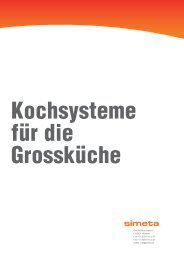 Kochsysteme für die Grossküche - Simeta AG