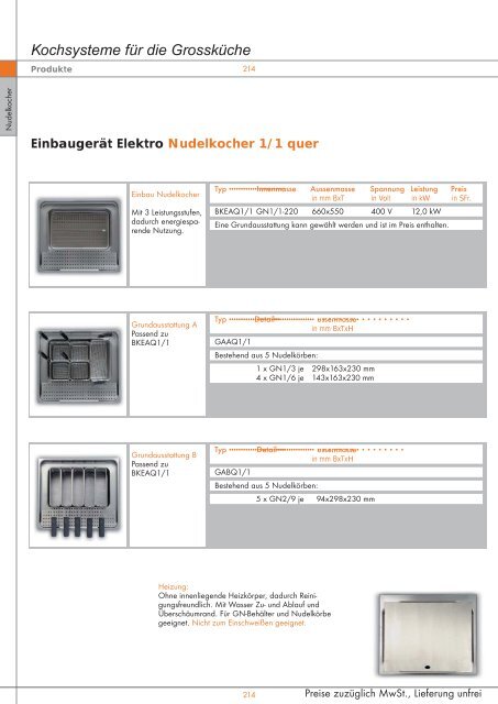 Kochsysteme für die Grossküche - Simeta AG