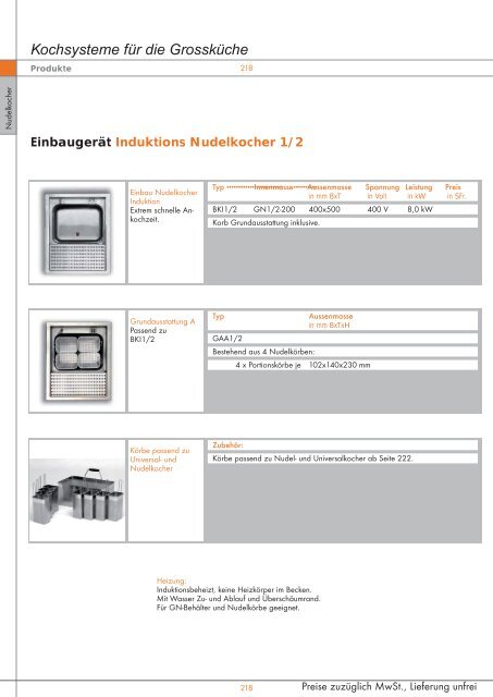 Kochsysteme für die Grossküche - Simeta AG