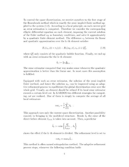skade eaction ffusion ne-dimensional System - ZIB