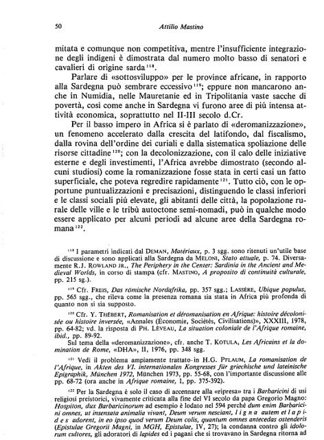 Le Relazioni tra Africa e Sardegna in età romana - UnissResearch