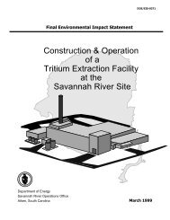 Construction and Operation of a Tritium Extraction Facility at the ...