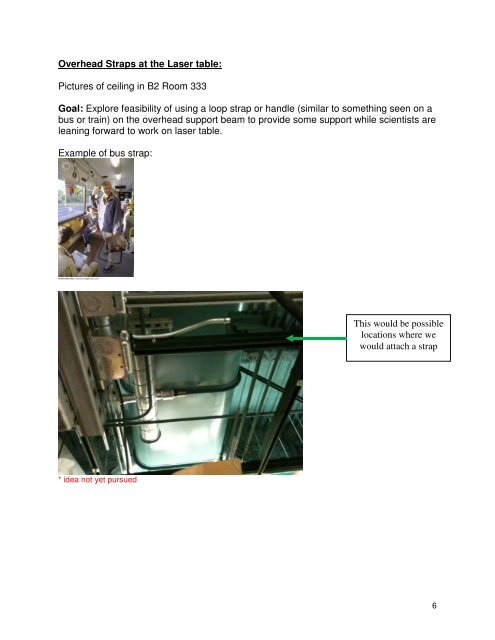 laboratory ergonomics in 2-102, 104, 106 - AMOS Experiment at ...