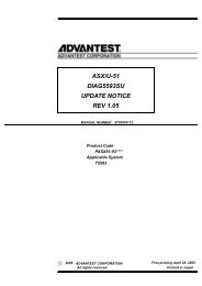 ASX/U-51 DIAG5593SU UPDATE NOTICE REV 1.05 - Advantest