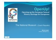 21. The National Museum (Czech Republic) - Michal ... - OpenUp!