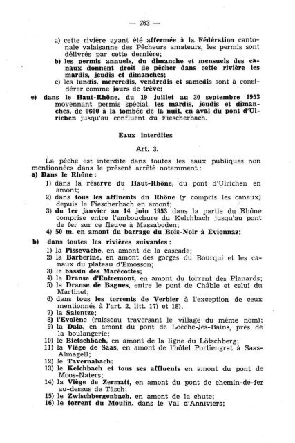 — 184 — Arrêté du 2 mai 1951, concernant le ... - Etat du Valais