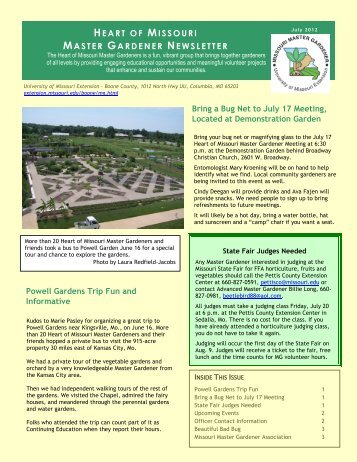 July 2012 (PDF) - University of Missouri Extension