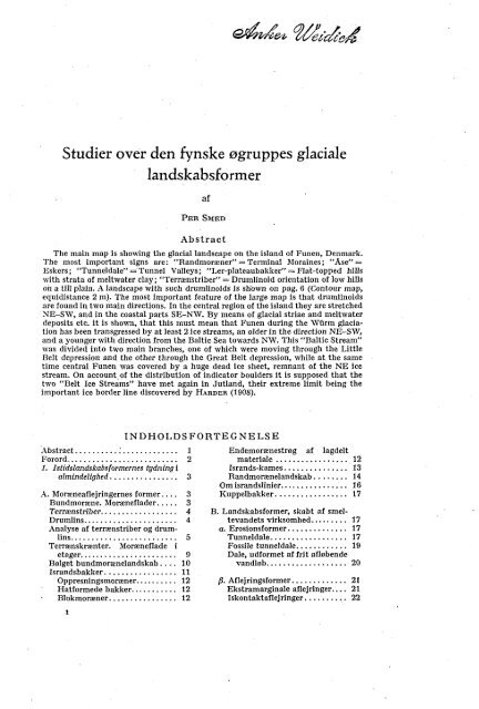 Studier over den fynske øgruppes glaciale landskabsformer - Dansk ...