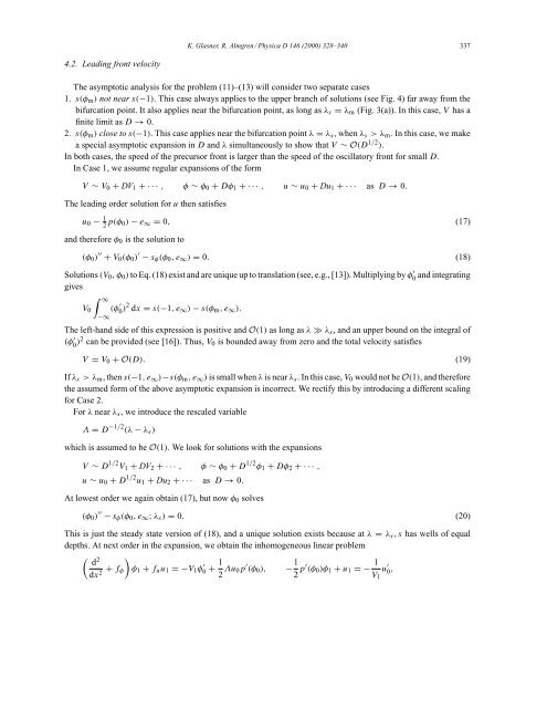 Dual fronts in a phase field model