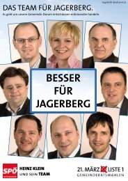 Die Gemeinderatswahl am 21. März 2010 in Jagerberg