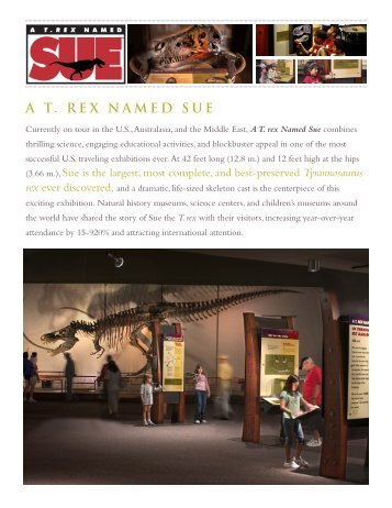 A T. rex Named Sue Fact Sheet - The Field Museum