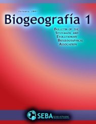 ·Biogeografía 1 ·January, 2007 ·Page 1 · - John Grehan :: Home