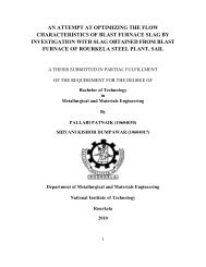 an attempt at optimizing the flow characteristics of blast furnace slag ...