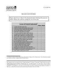 Locus of Control Instrument Please check true or false to the ...