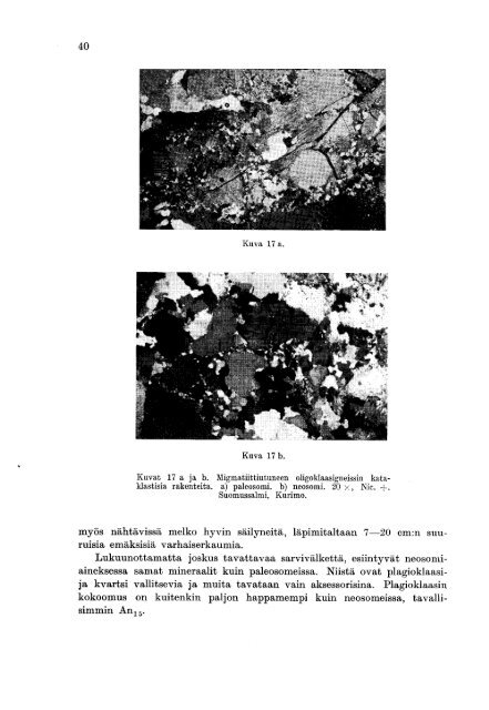 GEOLOGINEN YLEI KARTTA - arkisto.gsf.fi