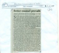 Better counsel prevails - Election Commission of India