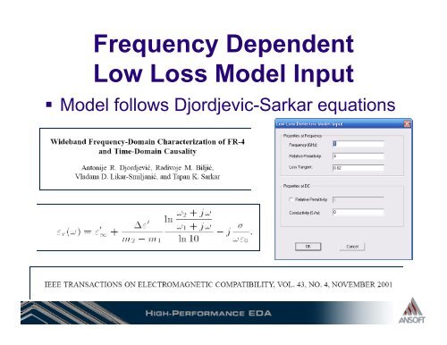 3D Simulations for Signal Integrity