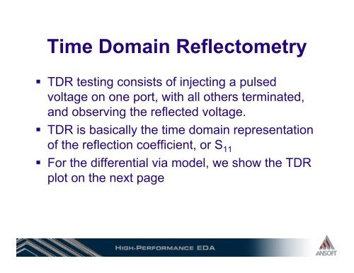 3D Simulations for Signal Integrity