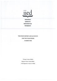 International Institute for Environment and Development - IIED pubs ...