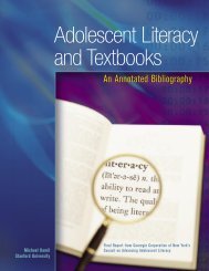 Adolescent Literacy and Textbooks - Carnegie Corporation of New ...