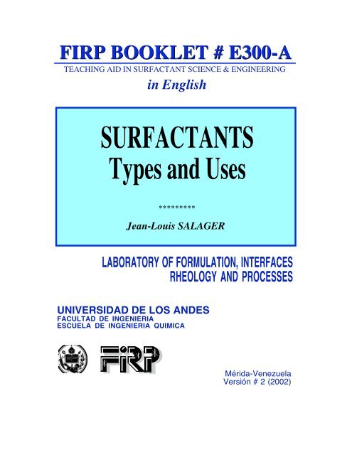 Surfactants Types And Uses Surfactant Spectator