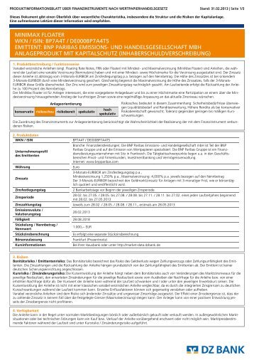 minimax floater wkn / isin: bp7a4t / de000bp7a4t5 emittent - Vwd