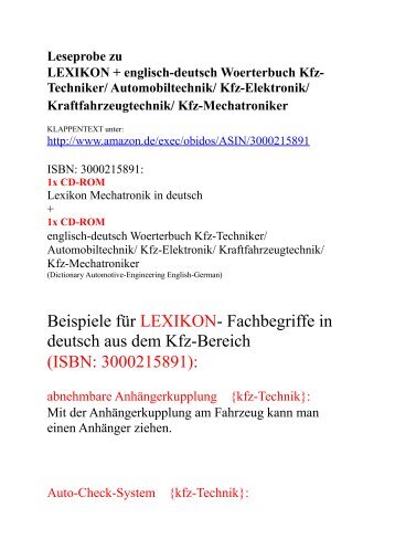 Begriffe Mechatronik Autoelektronik Motormanagement Fahrsicherheitssysteme Benzineinspritzung