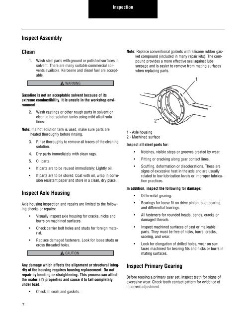 Single Reduction & Single Reduction with Differential Lock - Spicer