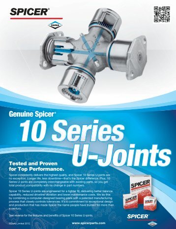 10 Series U-joints - Spicer