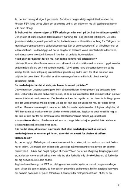 Talentudvikling i Flyvevåbnet.pdf - Forsvarskommandoen