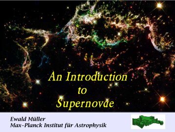 An Introduction to Supernovae - LUTH