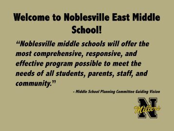 Welcome to Noblesville East Middle School! - Noblesville Schools