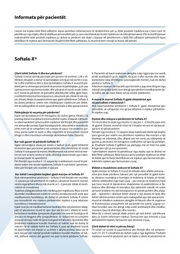 Informata për pacientët Softala-X® - Axapharm