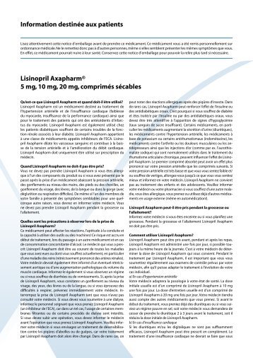 Notice Patient Lisonipril - euroClinix France