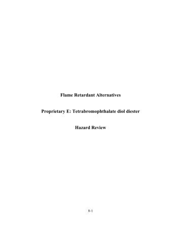 Tetrabromophthalate diol diester [PDF]