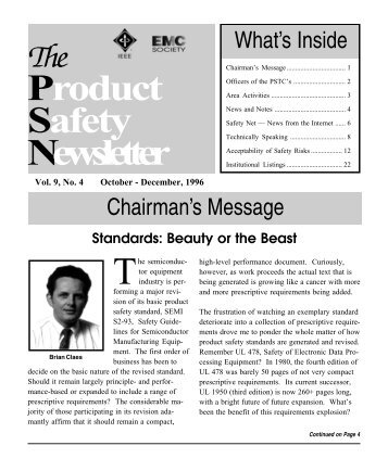 Product Safety Newsletter