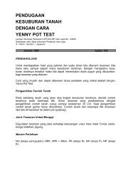 pendugaan kesuburan tanah dengan cara yenny pot test