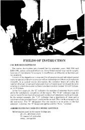 fields of instruction - Digital Repository - North Carolina State ...