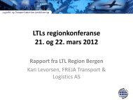 LTL Region Bergen - Logistikk