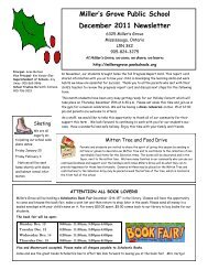 Miller's Grove Public School December 2011 Newsletter - schools ...