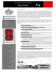 FZS Newsletter - Fort Zumwalt - South High School - Fort Zumwalt ...